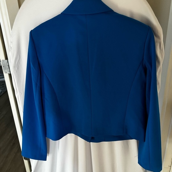 Michael by Michael Kors Grecian blue blazer with shoulder pads - Picture 4 of 4